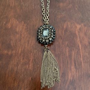 Long tassel necklace